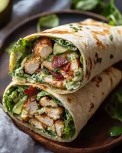 Grilled Chicken Caesar Wraps with Avocado and Bacon: The Ultimate 25-Minute Meal 1