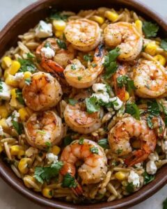 Grilled Shrimp and Orzo Salad with Chili Lime Dressing (Easy & Fresh) 1