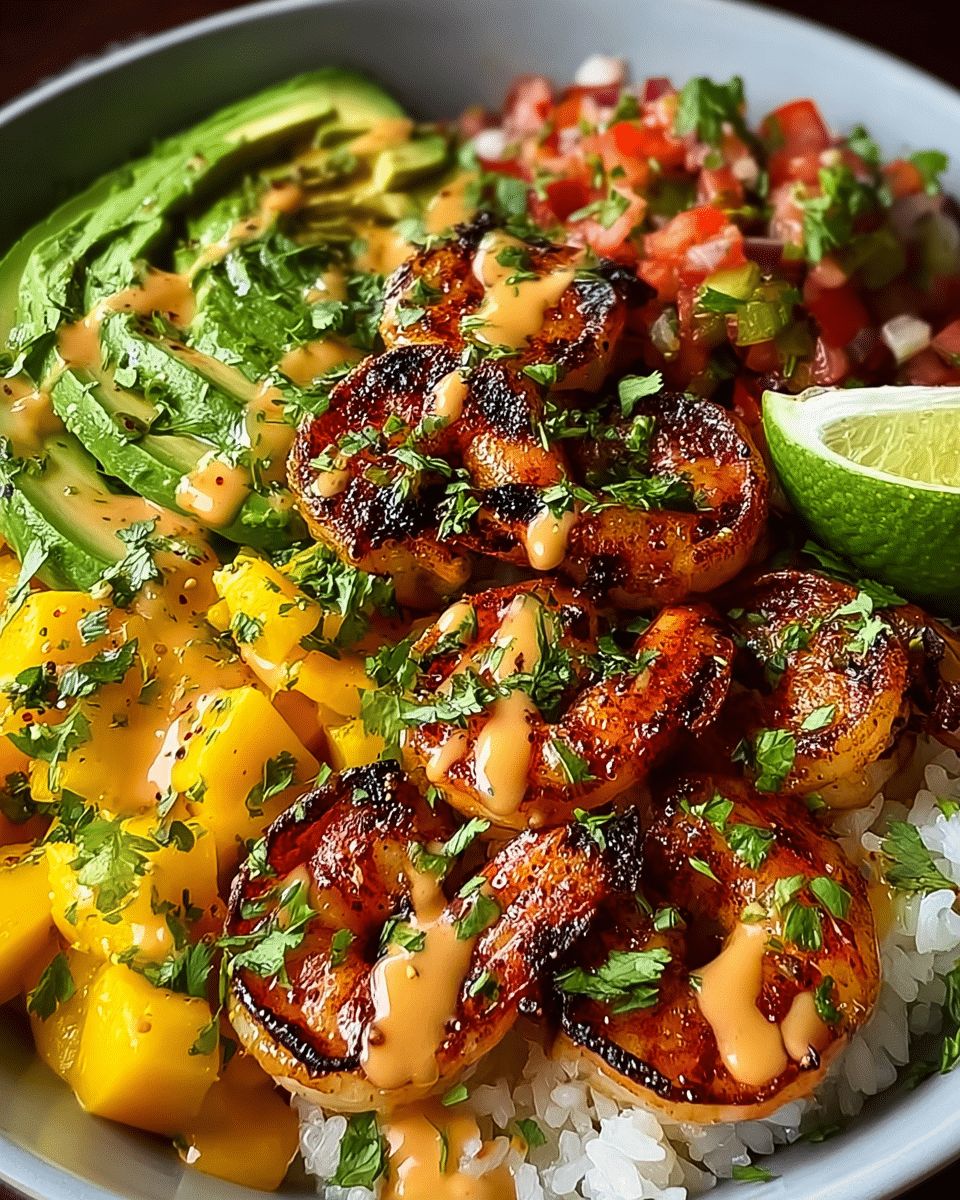 Grilled Shrimp Bowls with Mango Salsa & Lime-Chili Drizzle: The Ultimate 30-Minute Meal step 4