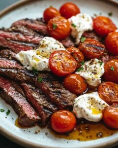 Grilled Skirt Steak with Cherry Tomatoes and Burrata: The Ultimate 30-Minute Summer Dinner 1