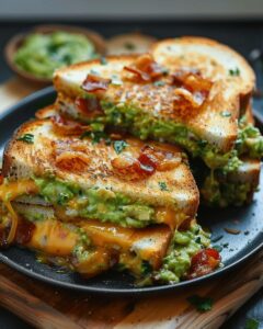 Guacamole Bacon Grilled Cheese Recipe: The Ultimate Crunchy Comfort Sandwich 1