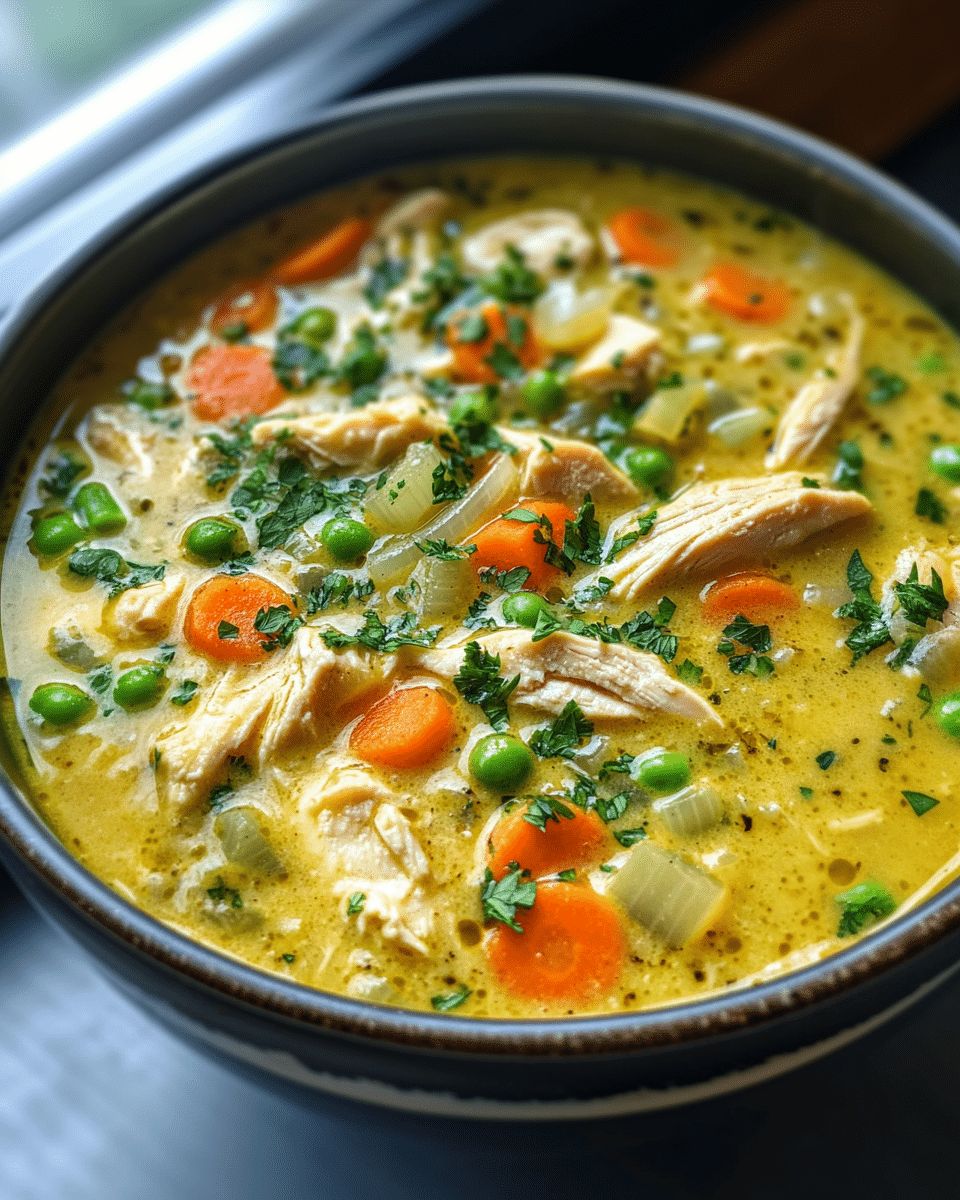 Healing Anti-Inflammatory Creamy Chicken Soup Recipe | CookWithFeast step 2