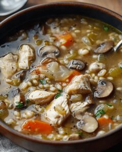 Hearty Chicken and Mushroom Soup with Barley: The Ultimate Cozy Comfort Recipe 1