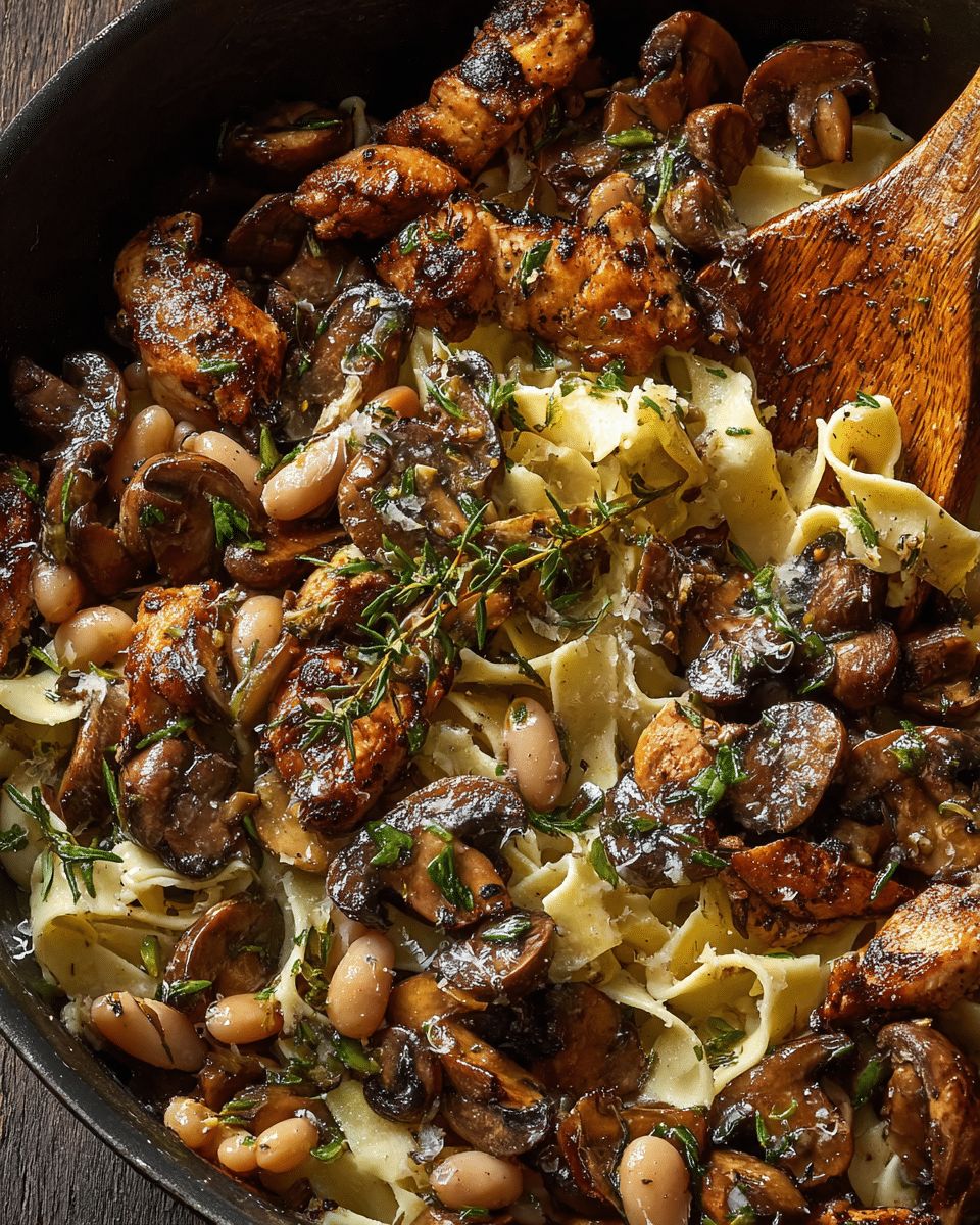 Hearty Chicken Mushroom & White Bean Tagliatelle: The Ultimate 30-Minute Italian Dinner step 4