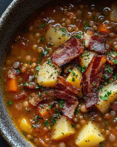 Hearty Lentil and Bacon Soup Recipe: The Ultimate Comfort Meal 1