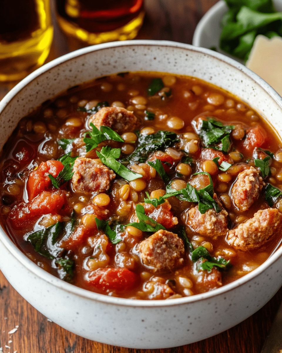 Hearty Slow Cooker Lentil and Sausage Soup: The Ultimate Comfort Meal step 2