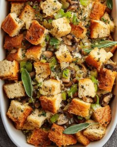 Herbed Mushroom Bread Stuffing: The Ultimate Sourdough Holiday Classic 1
