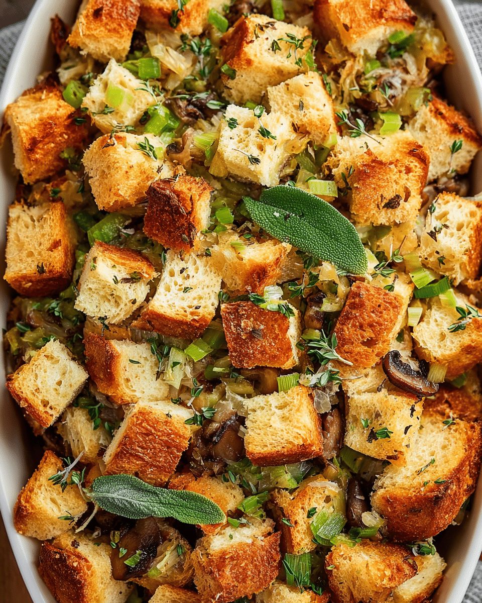 Herbed Mushroom Bread Stuffing: The Ultimate Sourdough Holiday Classic step 4