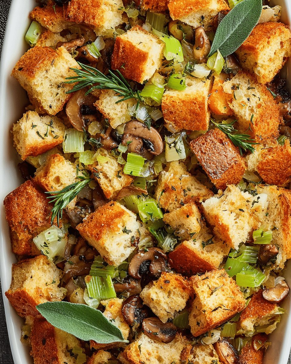 Herbed Mushroom Bread Stuffing: The Ultimate Sourdough Holiday Classic step 6