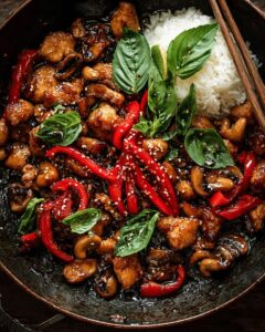 Honey Basil Cashew Chicken with Mushrooms: The Ultimate 30-Minute Stir-Fry 1