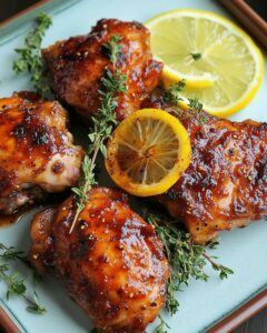 Honey Lemon Pepper Chicken Thighs with Fresh Thyme | Cook with Feast 1