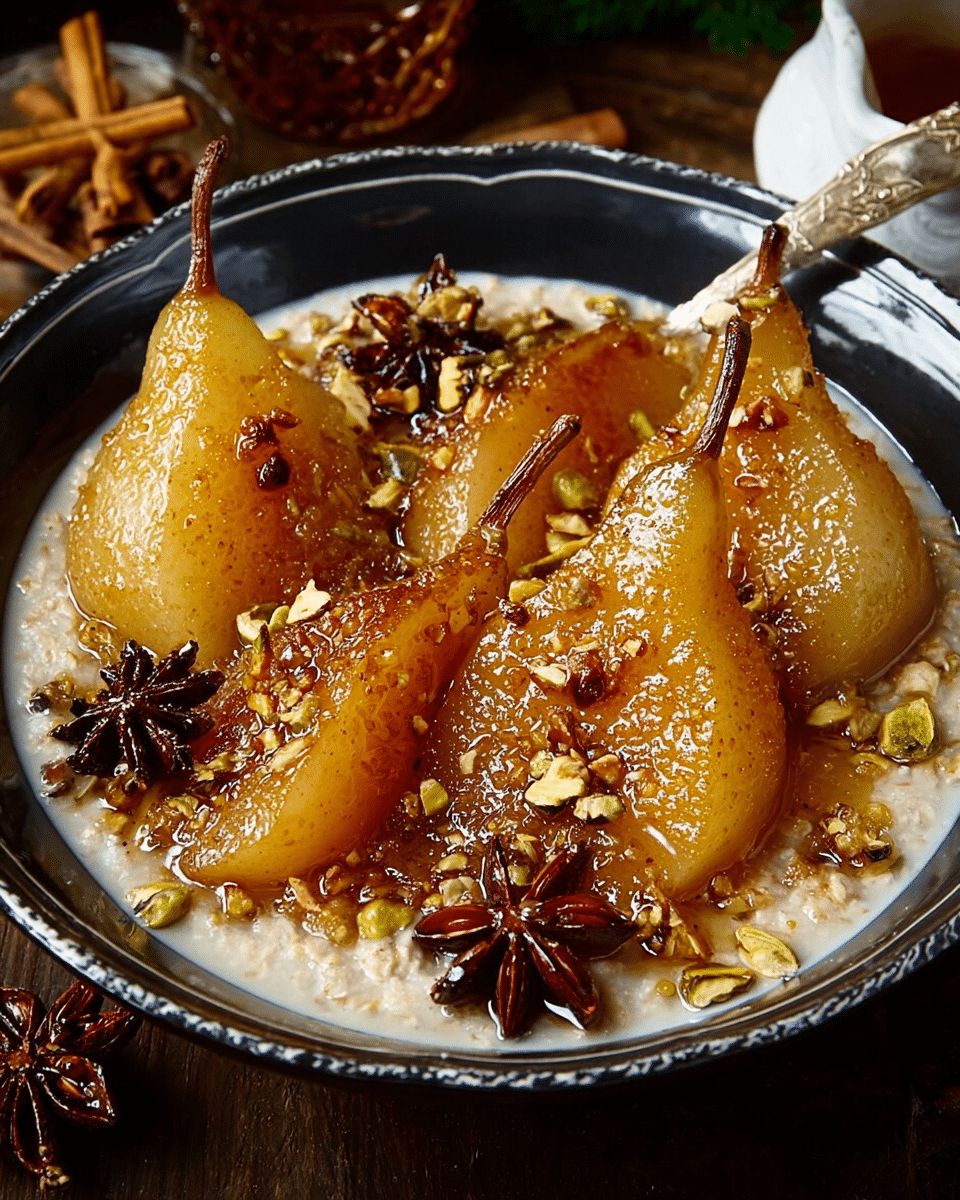 Honey-Spiced Pear Oatmeal with Pistachios: The Ultimate Cozy Breakfast step 1