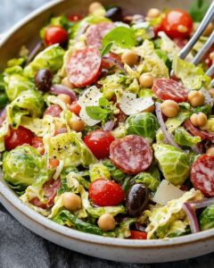 Italian-Style Brussels Sprout Salad: The Ultimate Zesty & Crunchy Twist 1