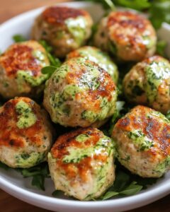 Juicy Chicken Meatballs with Green Goddess Dressing: A Fresh Comfort Food Twist 1