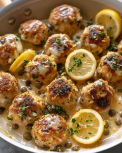 Juicy Chicken Piccata Meatballs Recipe: A Zesty 30-Minute Meal 1