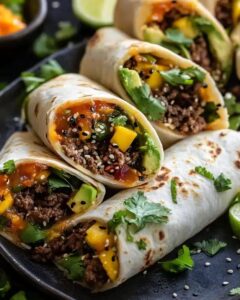 Korean Burritos with Gochujang Beef and Sriracha Mayo – A Fusion Dinner Favorite 1