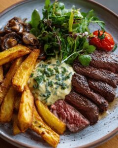 Lamb Steaks with Mushrooms & Fries: The Ultimate Comfort Food Recipe 1