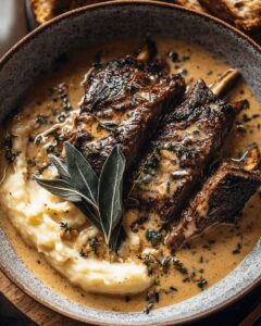 Luxurious Braised Short Ribs in Creamy Herb Sauce: The Ultimate Comfort Feast 1