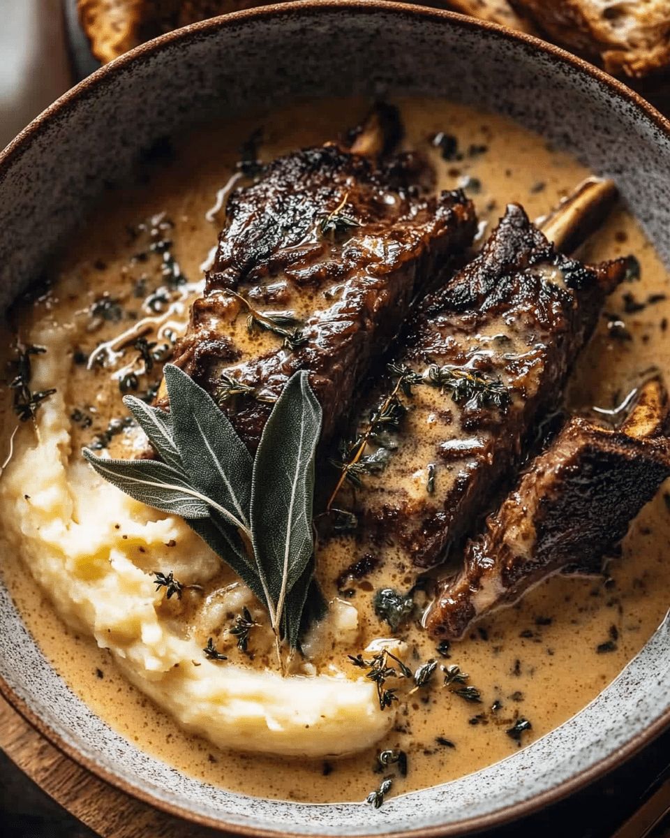 Luxurious Braised Short Ribs in Creamy Herb Sauce: The Ultimate Comfort Feast step 2