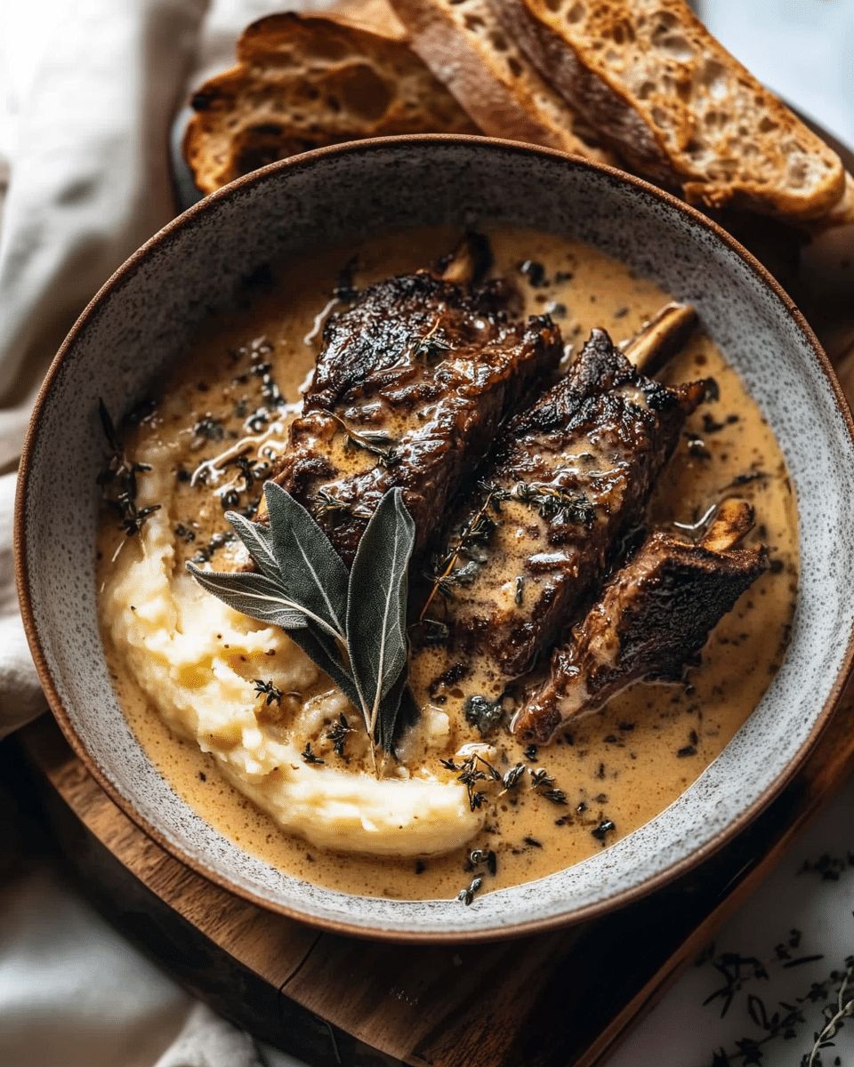 Luxurious Braised Short Ribs in Creamy Herb Sauce: The Ultimate Comfort Feast step 3