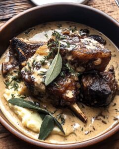 Luxurious Braised Short Ribs in Creamy Herb Sauce: The Ultimate Comfort Meal 1