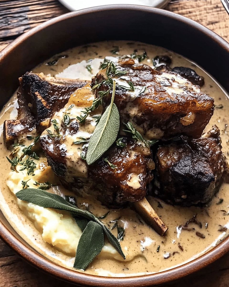 Luxurious Braised Short Ribs in Creamy Herb Sauce: The Ultimate Comfort Meal step 1