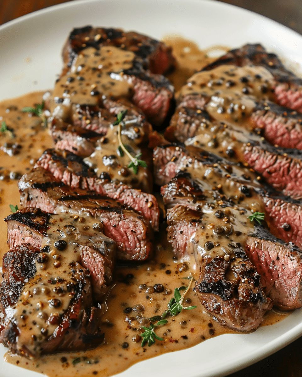 Master Classic Steak Au Poivre: The Ultimate French Bistro Recipe with Cognac Cream Sauce step 4