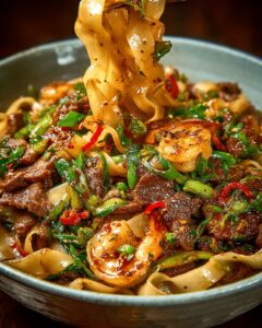 Master the Art of Hand-Pulled Cumin Lamb & Shrimp Noodles 1