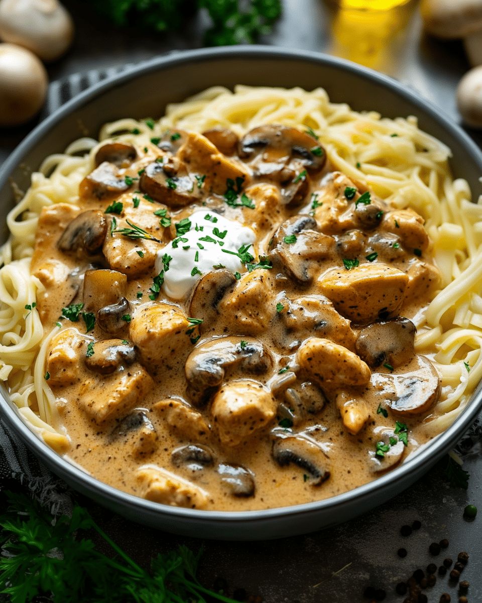 One-Pan Creamy Chicken and Mushroom Skillet (Easy 30-Minute Meal) step 3