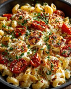 One-Pan Creamy Roasted Tomato and Herb Pasta Bake Recipe 1