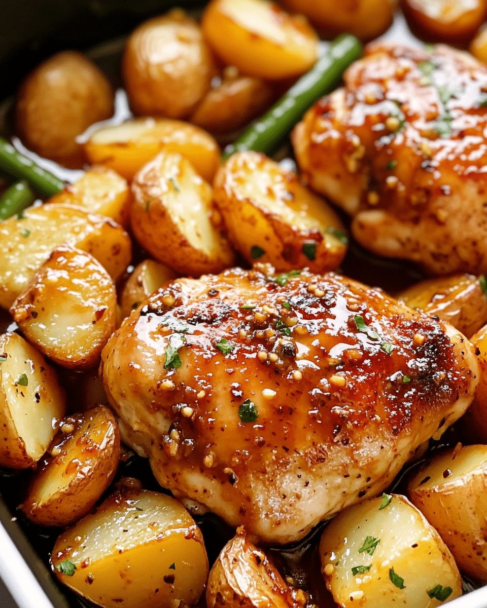 One-Pan Honey Mustard Chicken with Roasted Potatoes: The Ultimate Comfort Meal step 2