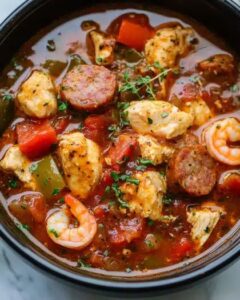 One-Pot Cajun Chicken and Sausage Stew: The Ultimate Slow Cooker Comfort Meal 1