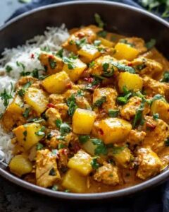 One-Skillet Creamy Thai Chicken Curry with Spicy Garlic Butter 1