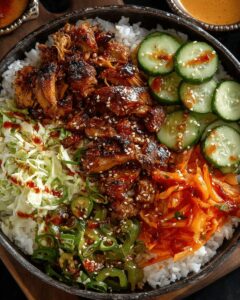 Quick & Easy Korean-Style BBQ Chicken Bowls with Crunchy Sesame Cabbage 1