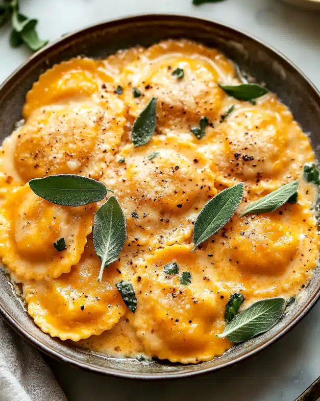Restaurant-Style Butternut Squash Ravioli with Sage Brown Butter Sauce step 5