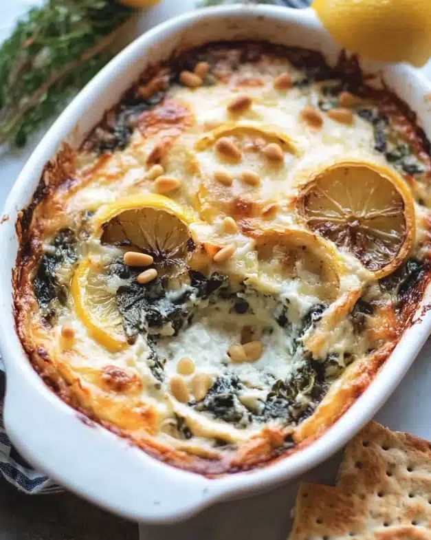 Roasted Lemon & Jalapeño Spinach Artichoke Dip: The Ultimate Party Appetizer step 2