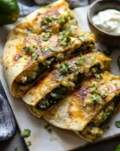 Smoky Poblano Pepper and Avocado Quesadillas: Easy Vegetarian Recipe 1