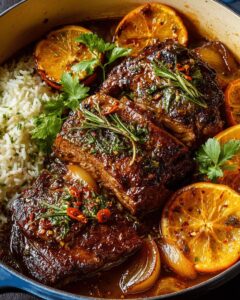 Tender Citrus-Braised Beef with Garlic & Herbs: The Ultimate Comfort Meal 1
