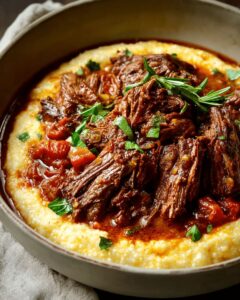 Tender Oven-Braised Beef Roast with Creamy Polenta | Cook with Feast 1