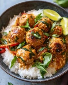 Thai Coconut Curry Chicken Meatballs: The Ultimate 40-Minute Dinner 1