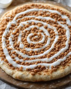 The Best Easy Homemade Cinnamon Crumb Dessert Pizza Recipe 1