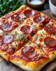 The Best Easy Homemade Detroit-Style Pepperoni Pizza Recipe 1