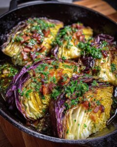 The Ultimate Braised Cabbage with Smoky Bacon and Zesty Herb Gremolata 1