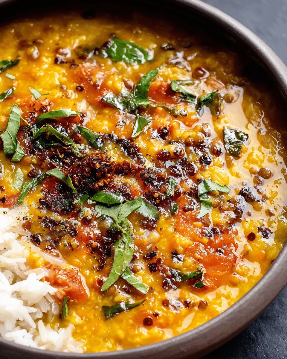The Ultimate Comforting Two-Lentil Dal with Aromatic Tempering step 4