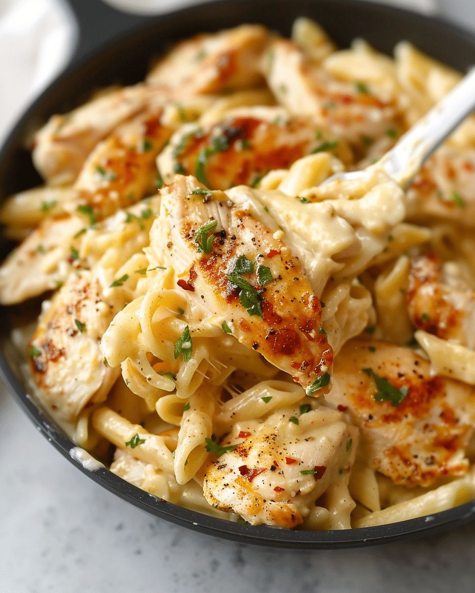 The Ultimate Creamy Garlic Parmesan Chicken Pasta Recipe step 1