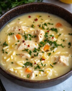 The Ultimate Creamy Lemon Chicken Orzo Soup: A Zesty, Comforting Recipe 1