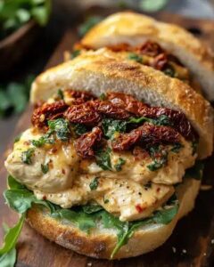 The Ultimate Creamy Marry Me Chicken Sandwich with Sun-Dried Tomatoes 1