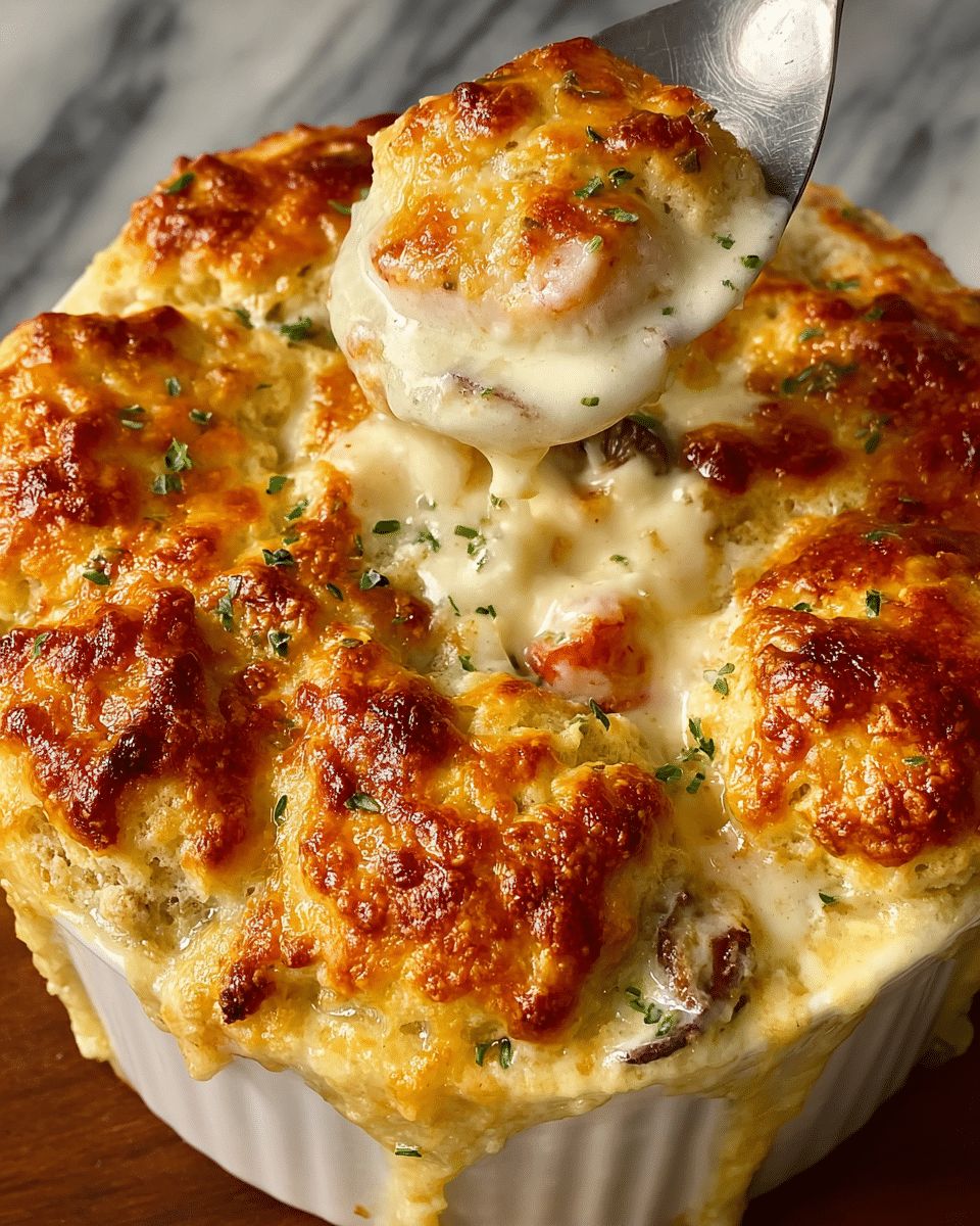 The Ultimate Creamy Seafood Pot Pie with Cheesy Biscuit Topping step 8