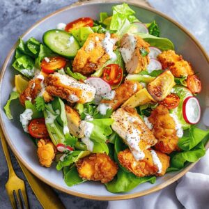 The Ultimate Crispy Chicken Caesar Salad: Restaurant-Style at Home photo 1
