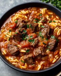 The Ultimate Hearty Greek Beef and Orzo Stew: A One-Pot Comfort Classic 1